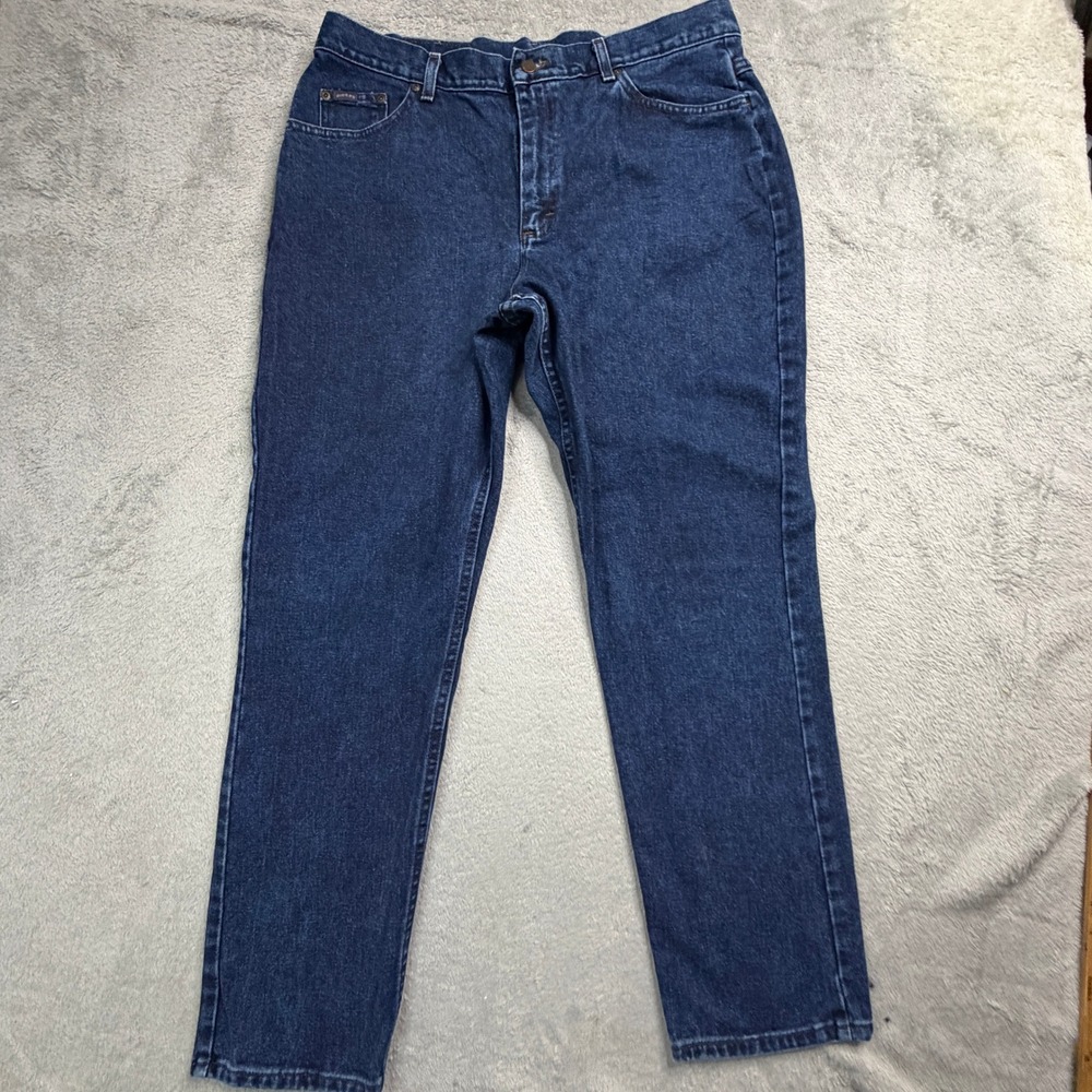 Riders by Lee Women 18M Dark Wash High Rise Straight Leg Jeans 100% Cotton